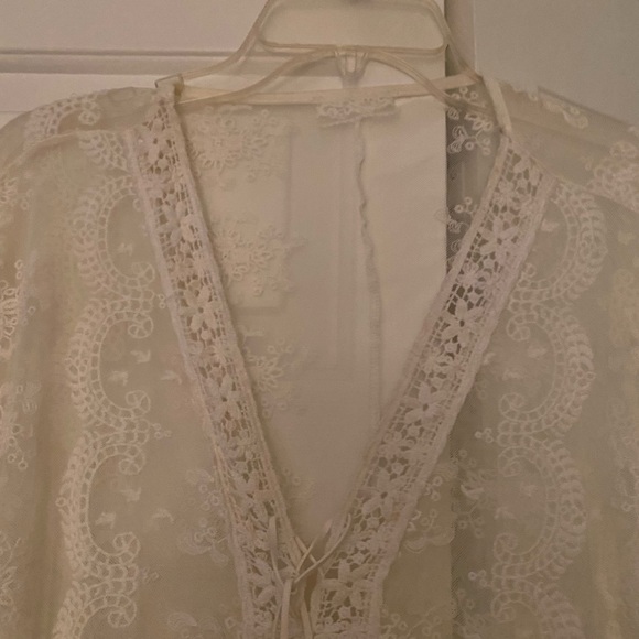 White see through lace dress large - Picture 5 of 5